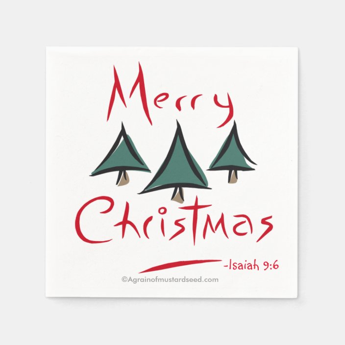 Merry Christmas Napkins | Zazzle.com