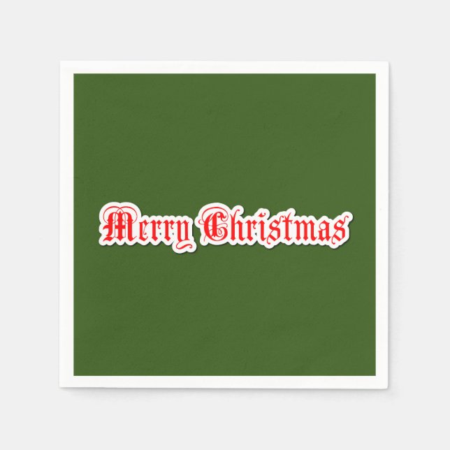 Merry Christmas   Napkins (Front)