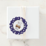 Merry Christmas Nativity Baby Jesus Snowman Favor Tags