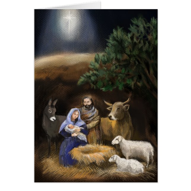 Merry Christmas nativity Cards (Front)