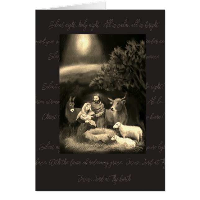 Merry Christmas nativity Cards (Front)