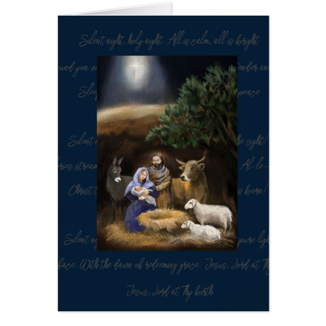 Merry Christmas nativity Cards (Front)