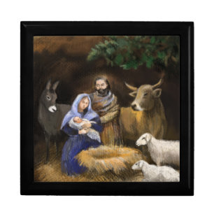 Merry Christmas nativity Gift Box