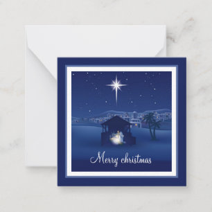 Merry Christmas Nativity Note Card