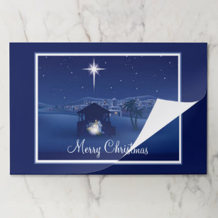 Merry Christmas Nativity Paper Placemat