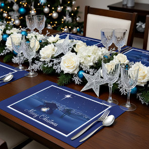 Merry Christmas Nativity Paper Placemat