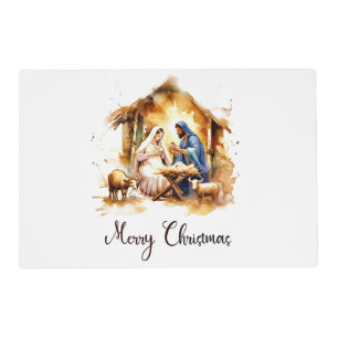 Merry Christmas Nativity Placemat