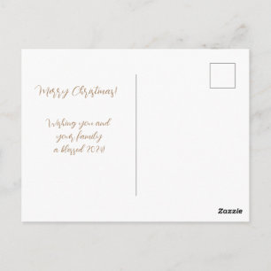 Merry Christmas nativity Postcard