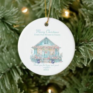 Merry Christmas Neighbor beach house Ornament
