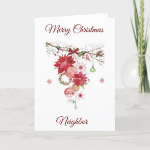 MERRY CHRISTMAS ***NEIGHBOR*** HOLIDAY CARD