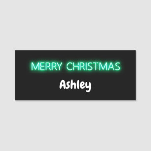 MERRY CHRISTMAS Neon LED Bar Sign Name Tag