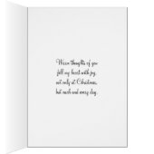 Merry Christmas Nephew, Rustic Fence & Reindeer (Inside (Right))