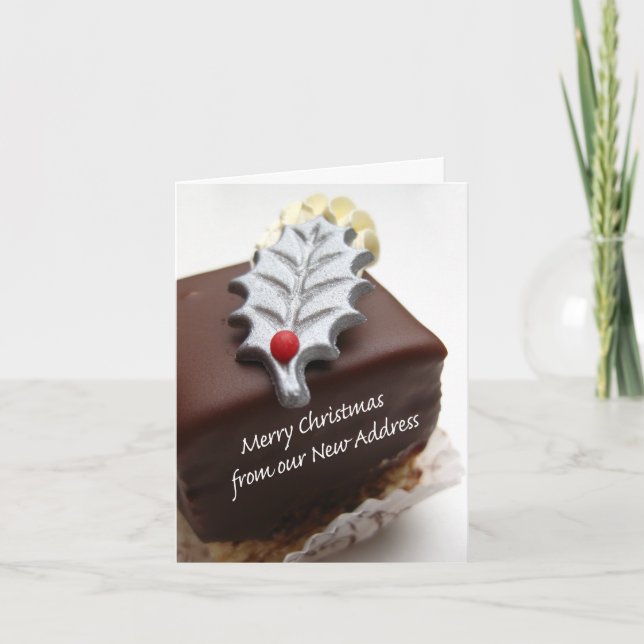 Merry Christmas - New Address Christmas Card (Front)