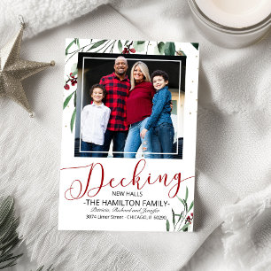Merry Christmas New Home Moving Announcement Photo