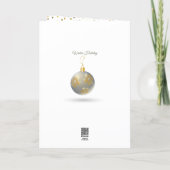 Merry Christmas & New Year! 2023 Gold Luxury Holiday Card (Back)