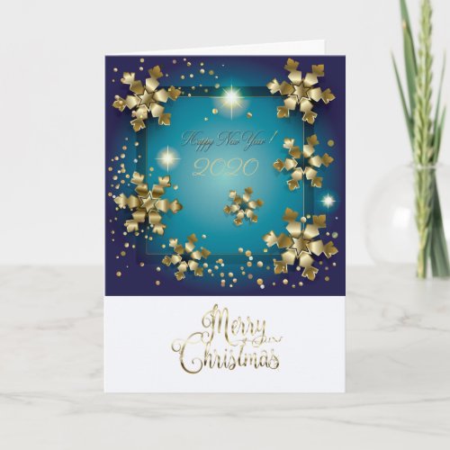 Merry Christmas  New Year 2024 luxury Note Card