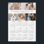 Merry Christmas  New year 2026 Calendar Photos<br><div class="desc">Send out thoughtful holiday cards that they can use for 2026 during your favorite family picture and a four 2026 calendar with this customizable magnet.</div>