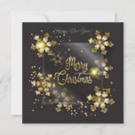 Merry Christmas &amp; New Year! 2026 Gold Luxury Holiday Card