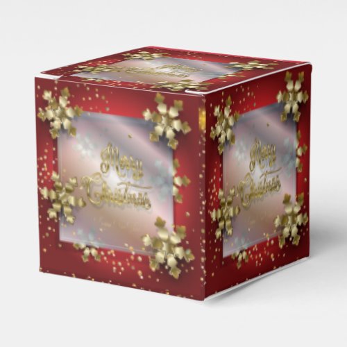 Merry Christmas  New Year 20XX Gold Luxury Favor Boxes