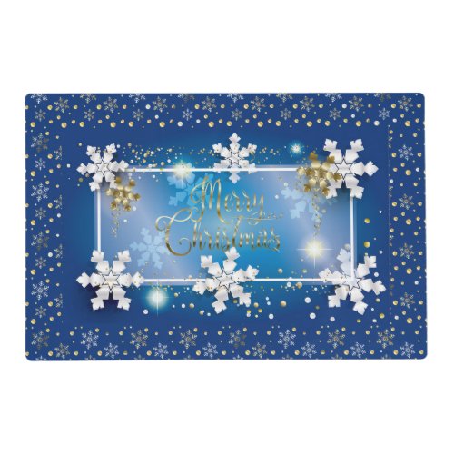 Merry Christmas  New Year 20XX Gold Luxury Placemat