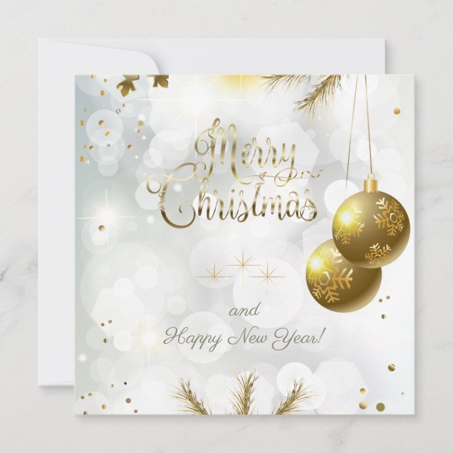 Merry Christmas & New Year! 20XX Holiday Card (Front)