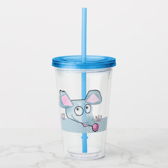 Merry Christmas, new year, Christmas, merry, rat Acrylic Tumbler (Front)