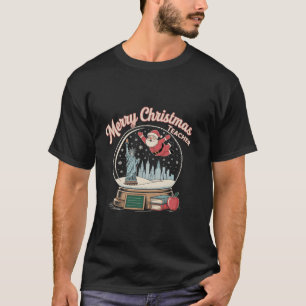 Merry Christmas New York Skyline in Snow Globe Sno T-Shirt