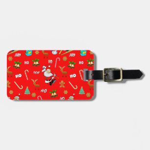 Merry Christmas Nice Naughty 25 December Christmas Luggage Tag