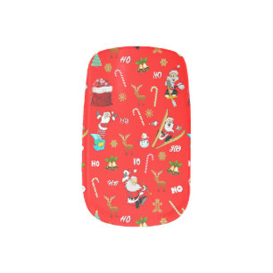 Merry Christmas Nice Naughty 25 December Christmas Minx Nail Art