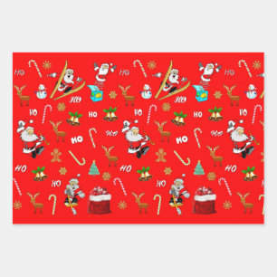 Merry Christmas Nice Naughty 25 December Christmas Wrapping Paper Sheets