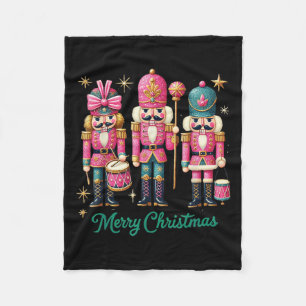 Merry Christmas Nk Nutcracker Fantasy Fleece Blanket