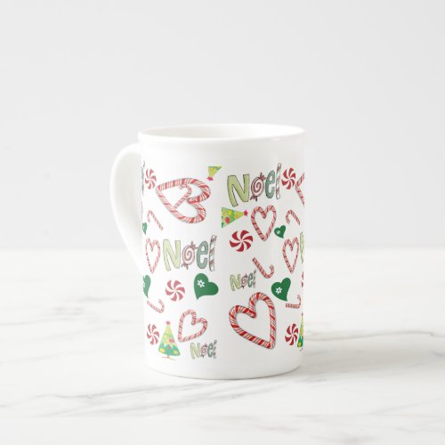 Merry Christmas Noel Bone China Mug