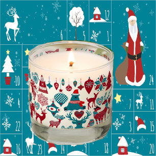 Merry Christmas Nordic Ornaments Animals Winter Scented Candle