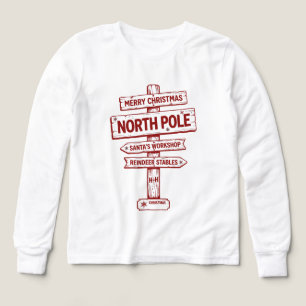 Merry Christmas North Pole & Santa's Workshop Tri-Blend Shirts