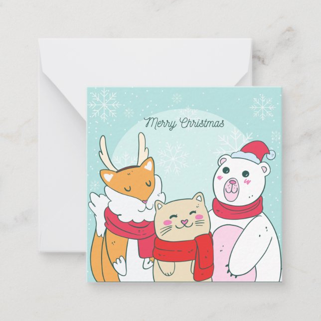 Merry Christmas Note Card (Front)