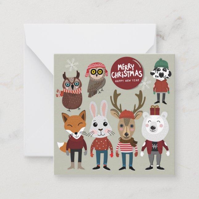 Merry Christmas Note Card (Front)