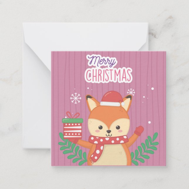 Merry Christmas Note Card (Front)