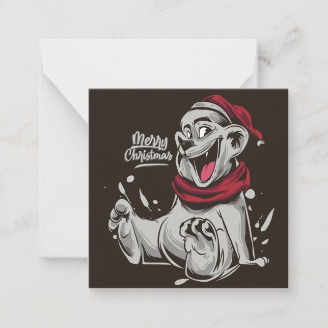 Merry Christmas Note Card (Front)