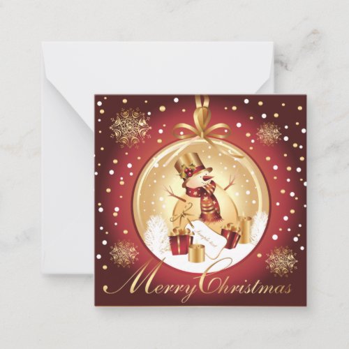 Merry Christmas Note Card