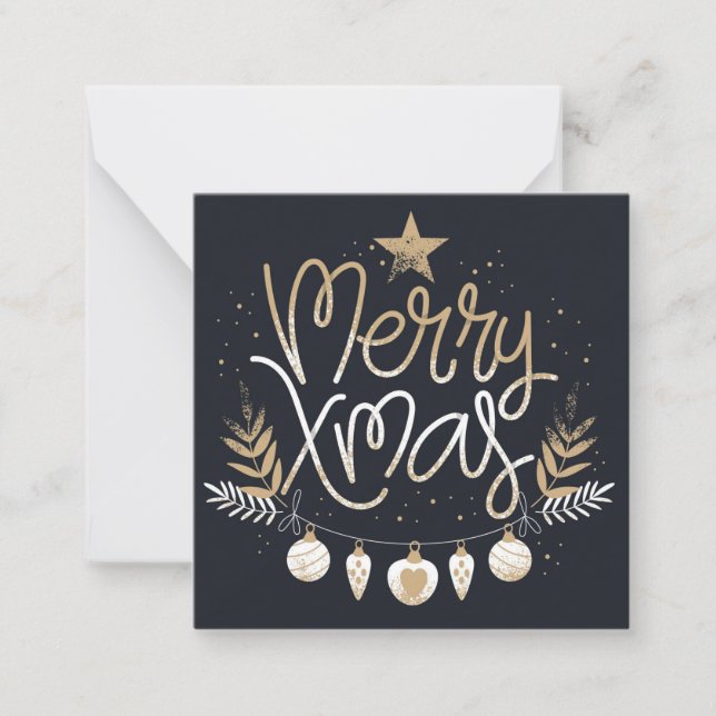 Merry Christmas Note Card (Front)