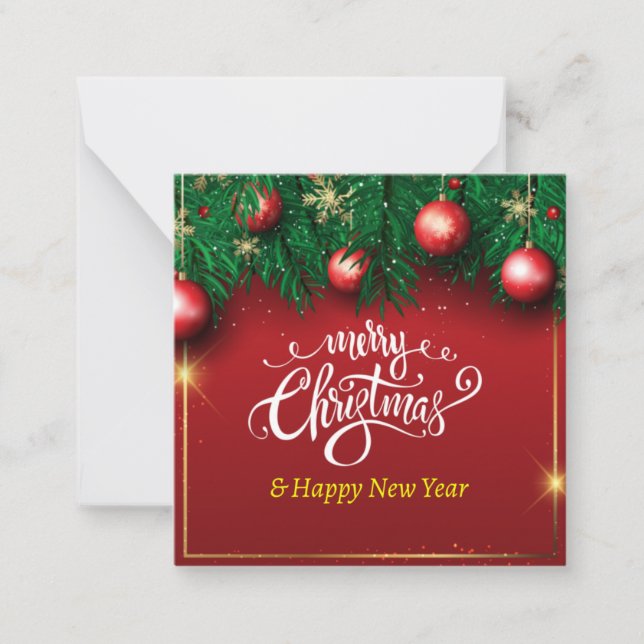 Merry Christmas Note Card (Front)