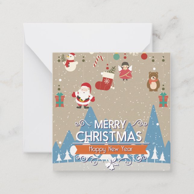 Merry Christmas Note Card (Front)