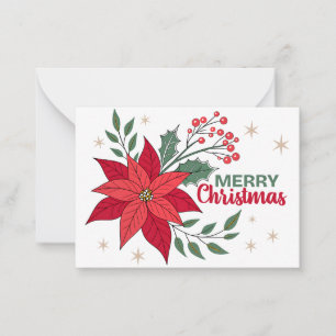 MERRY CHRISTMAS NOTE CARD