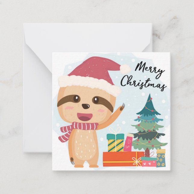 Merry Christmas Note Card (Front)
