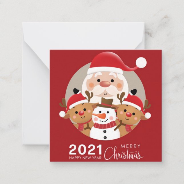 Merry Christmas Note Card (Front)