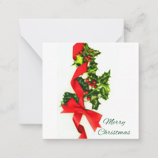 Merry Christmas Note Card (Front)