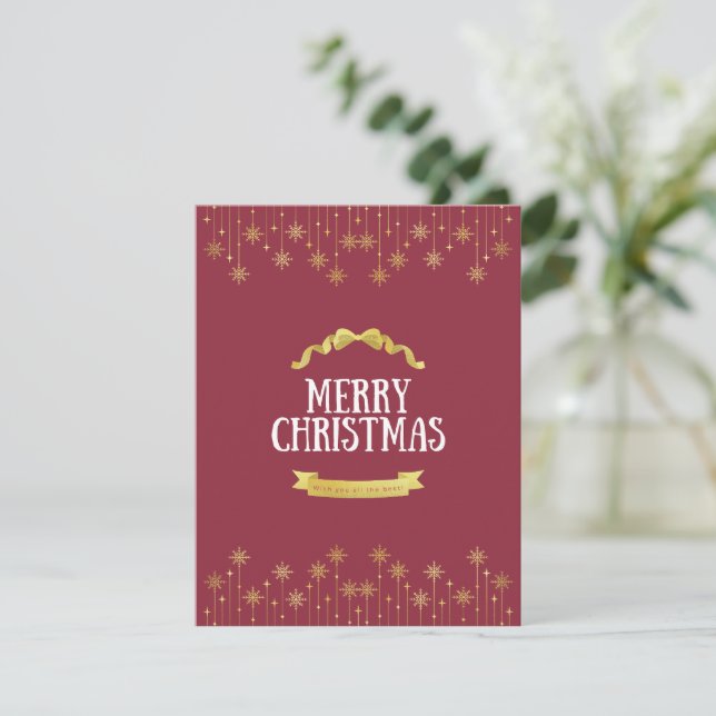 Merry Christmas Note Card (Standing Front)