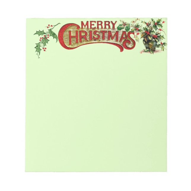 Merry Christmas Notepad (Front)