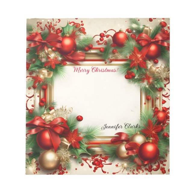 Merry Christmas Notepad (Front)