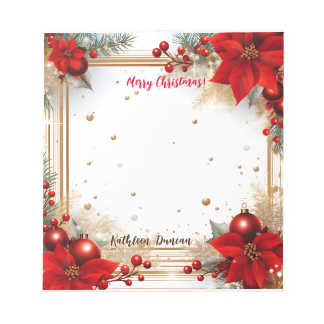 Merry Christmas Notepad (Front)